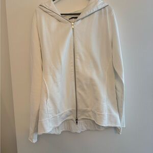 ARI White Full-Zip Hooded Men’s sweatshirt.  Size XL